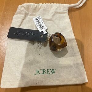 Gorgeous tortoise and pearl jcrew ring S